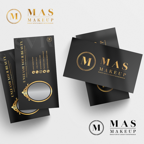 Logo Business Card For Makeup Artist