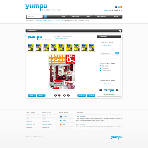 Create the next website design for yumpu.com Webdesign  Diseño de DOM Studio