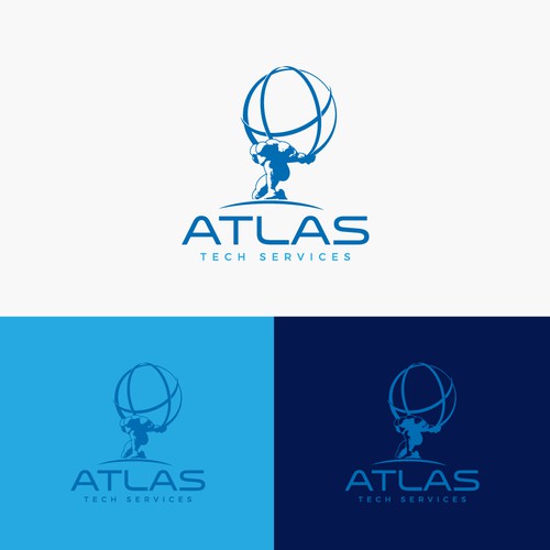 Guaranteed-  Create a logo and branding concept for Atlas Tech Services Design by Izrin A.