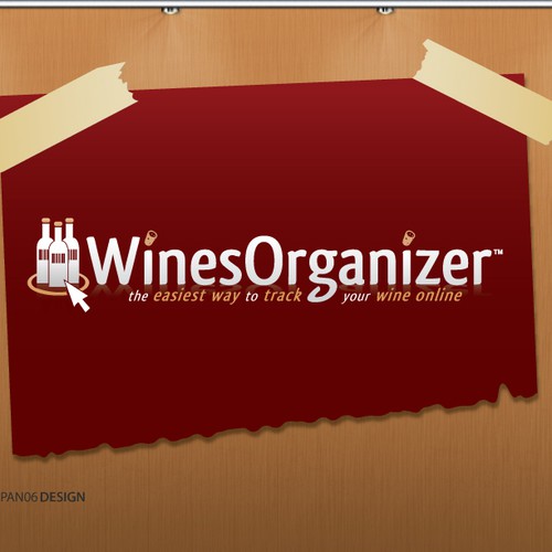Wines Organizer website logo Diseño de jpan06