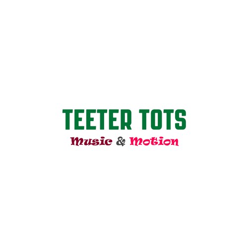 Teeter Totter meets Tumbling Tots - this logo is all about play! Design by SP-99