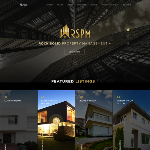 Design a Lux Property Management Website that WOWs Investors! Design by vyncadq