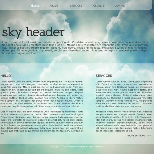 1-3 Page Website Template Design von NEX Creative