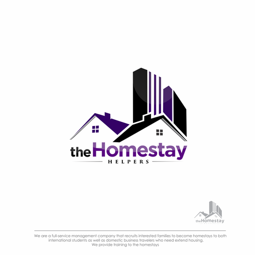 Be Happy Feel At Home With A Logo For The Homestay Helpers Logo Design Contest 99designs