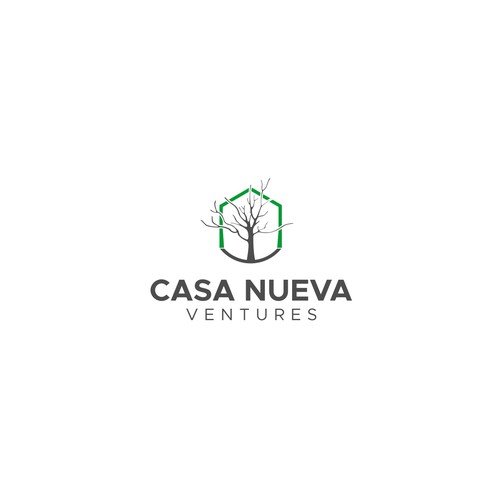 Real estate investing logo symbolizing growth Design by << NENTINEN >>