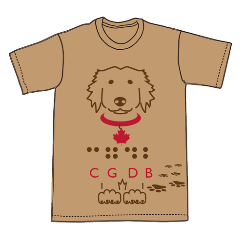 t-shirt design for Canadian Guide Dogs for the Blind Diseño de Katapiller