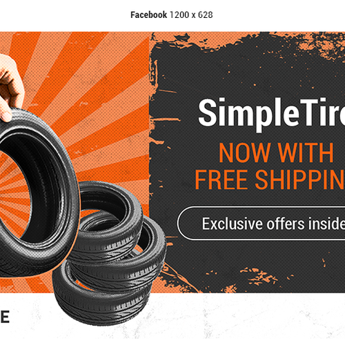 Comedic approach to Tire company special announcement | Banner ad contest