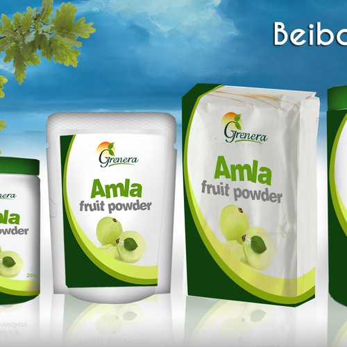 Amla Fruit Powder Label Design by Heart Favorite Designs