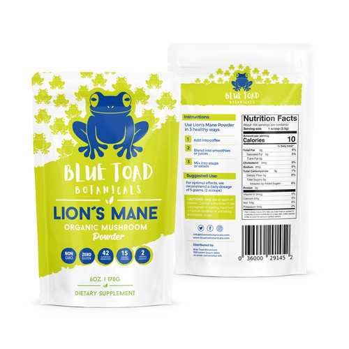Blue Toad Botanicals™ Needs A Fun & Creative Package Design! Design by ADD778