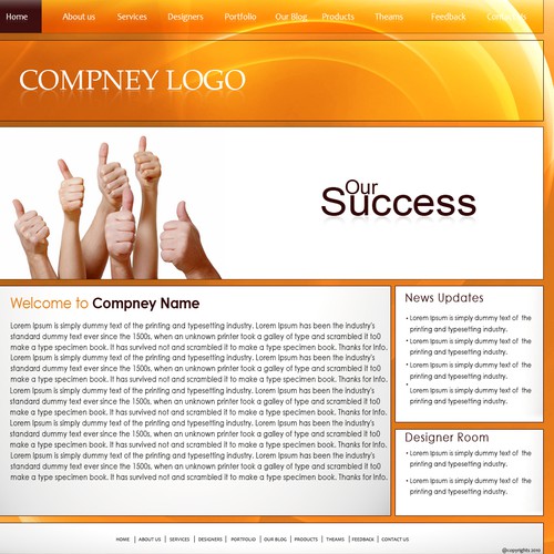 1-3 Page Website Template Design von OOH!