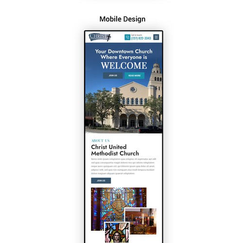 Redesign of Church Website Design by Irshad 786