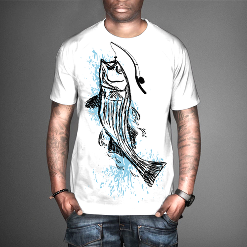 Entry #56 by simrks for Design a cool fishing shirt for my company Catch  the Fever