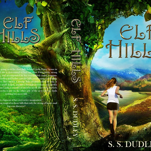 Book cover for children's fantasy novel based in the CA countryside Design by Ddialethe