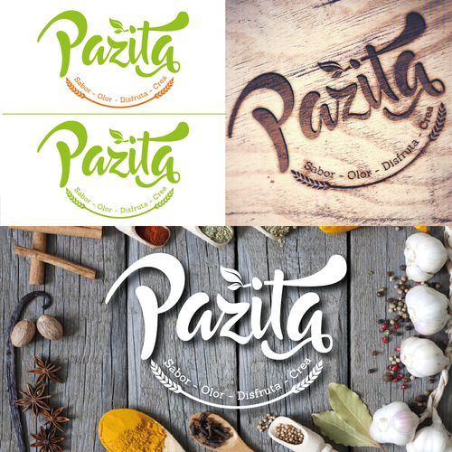 buscando un logo para Pazita, que quiere dar sabor en la cocina Design by DWOLF EG