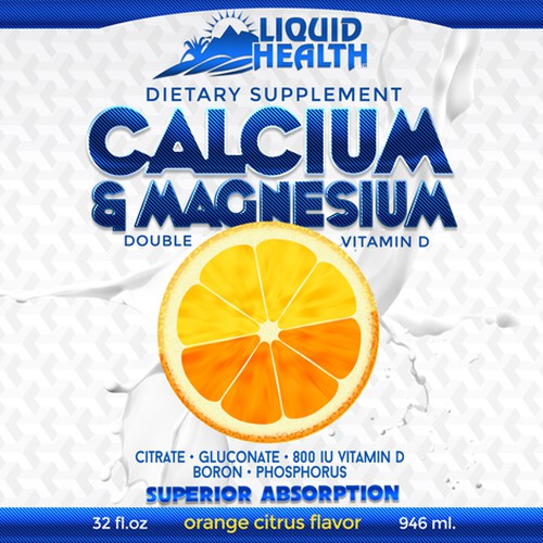 Calcium Magnesium Vitamin Supplement Design réalisé par abarbo