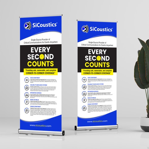 Portrait Banner for Conference_FILE ALREADY STARTED Design von dezignedge*