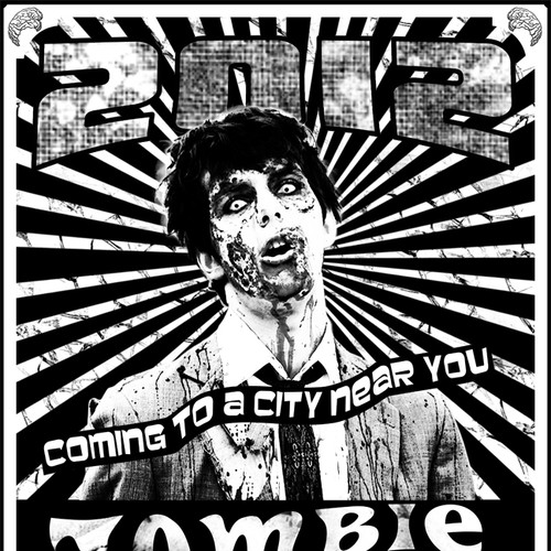 Zombie Apocalypse Tour T-Shirt for The News Junkie  Diseño de cojomoxon
