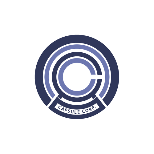 Design di Logo Capsule Corp, univers DBZ di sendirecto