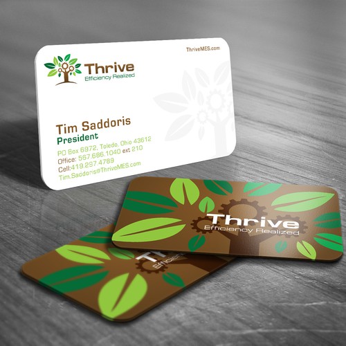 Create the next stationery for Thrive Diseño de Cyanide Designz