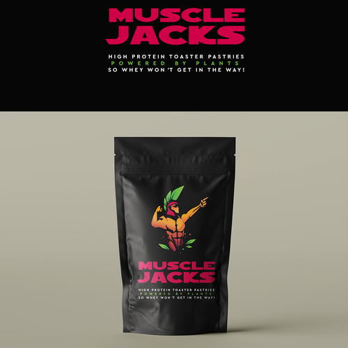 Design a eye catching logo for High protein toaster pastry for muscle bound vegans Design by Peaches0108