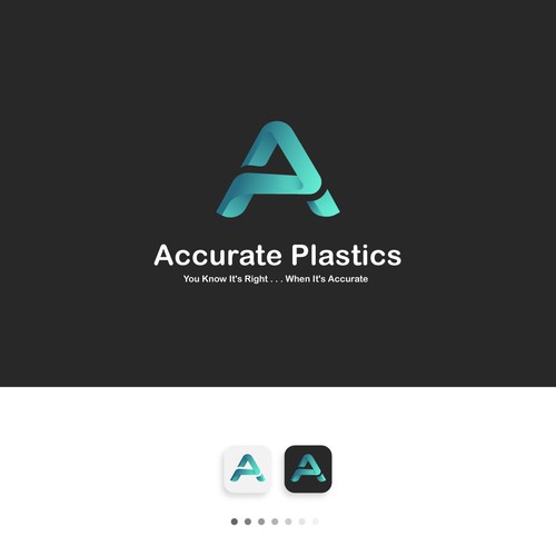 Classic masculine logo for plastic manufacturer - Accurate Plastics Design by Wijaya.Hendra