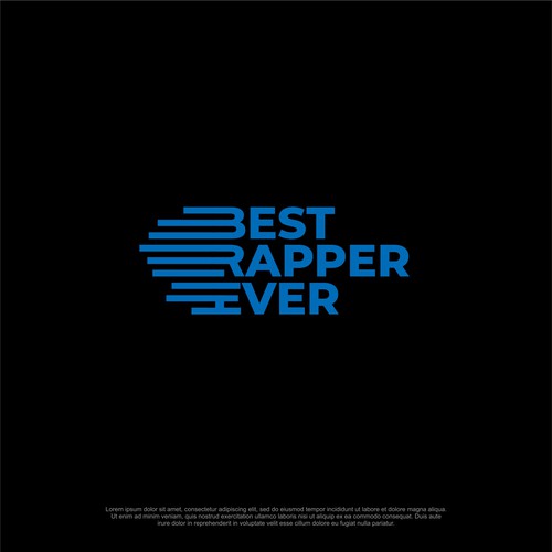 Dope logo for a media publication: Best Rapper Ever - Dissecting rap lyrics using analytics & data Design by Jono.