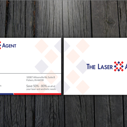 Create a modern, memorable business card for The Laser Agent! Design by ™SF_Design™