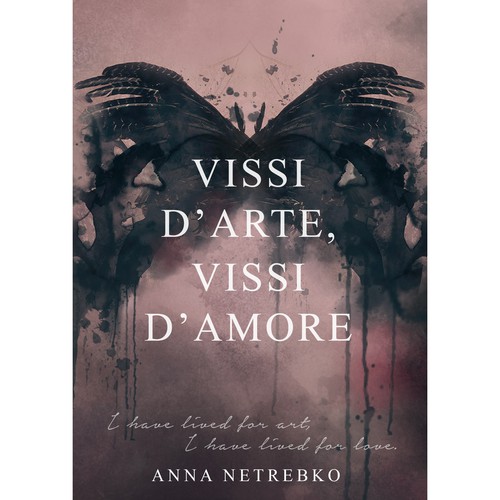 Illustrate a key visual to promote Anna Netrebko’s new album Design von Mesyats