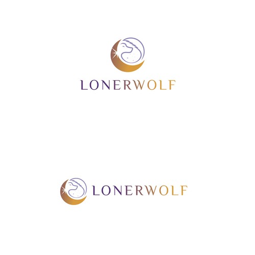 Wolf Sun/Moon Logo For Spiritual Website Design by MagesticD