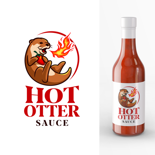 Design a Hot Sauce logo with an Otter Design by illergo