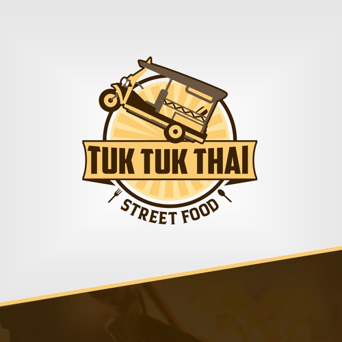 Design Tuk Tuk Thai - Logo for a thai restaurant por Zebreyn