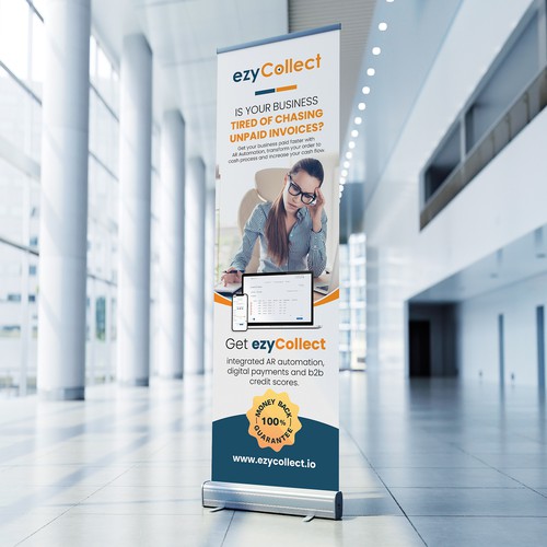 B2B Saas Pull Up Banner for Trade Show Design by BrainStorm.