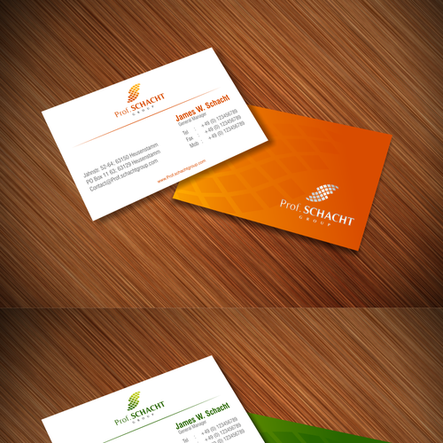 Design vincitore del contest "Neues Logo/BC gewünscht für Prof. Schacht Group" realizzato da Logo e biglietto da visita