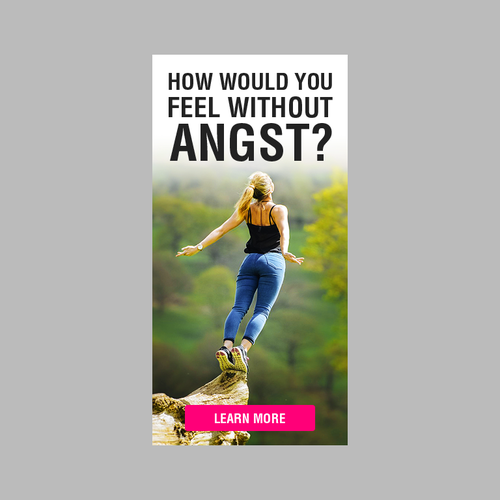 Make A Creative Banner Ad For Anxiety Angst Topics Concurso