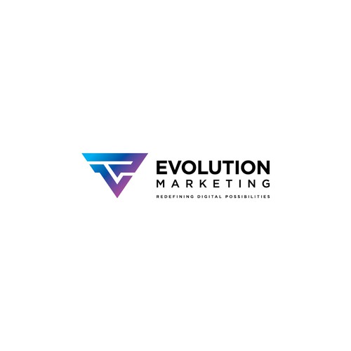 Evolution Marketing Logo Needed with future work Design by KVA