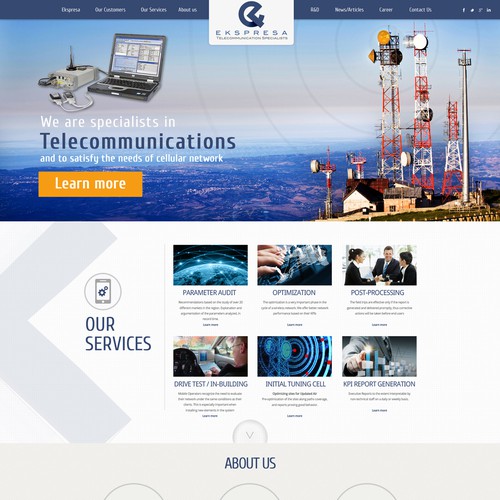 Parallax Website Design Wanted for Ekspresa Diseño de DezignLAB