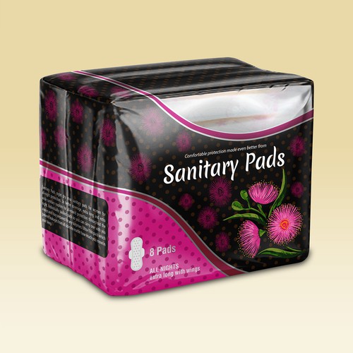 Design a suitable packet for our sanitary pads