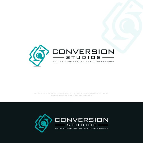 logo design for "conversion studios" photography studio Design by silk route