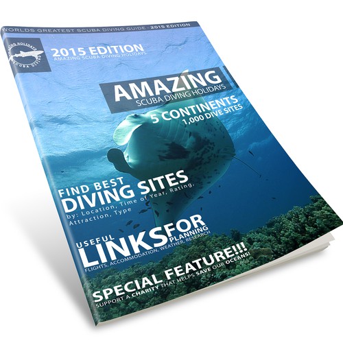 Design di eMagazine/eBook (Scuba Diving Holidays) Cover Design di Royal Graphics