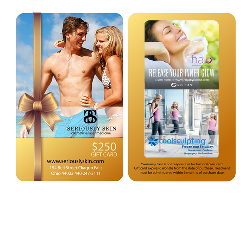 Holiday gift card design for a Cosmetic Medicine practice Design by Noraunik
