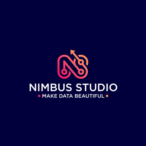 We need a startup logo for a dataviz design studio Design by NUR (LoGo)