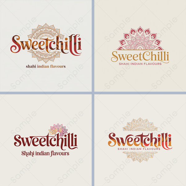 Logo redesign of SweetChilli ( Shahi Indian Flavours)