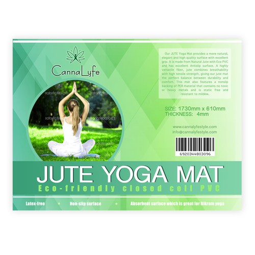 Yoga Mat label design Product packaging contest
