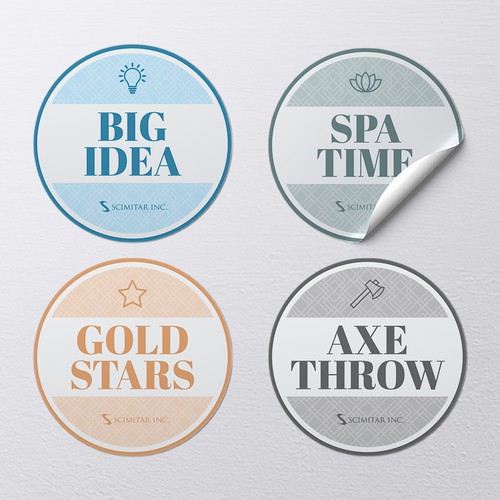 Cool Badges for Team building Design by Ashley Creates