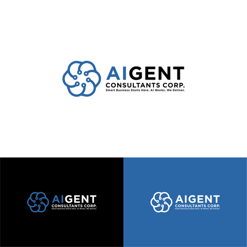 AI Agent Company: Appealing to small to medium sized businesses. Design by ArtLemon_