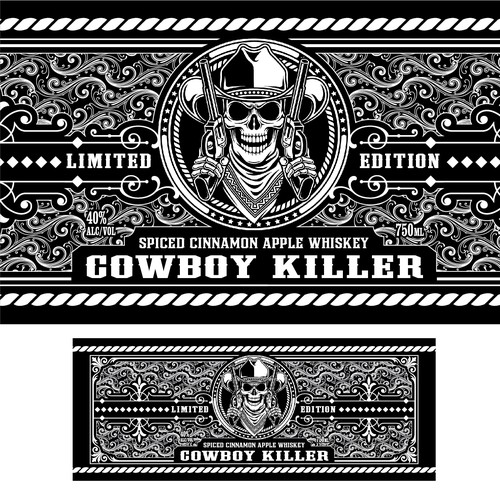 Diseño de Whiskey Bottle Label de gcsgcs