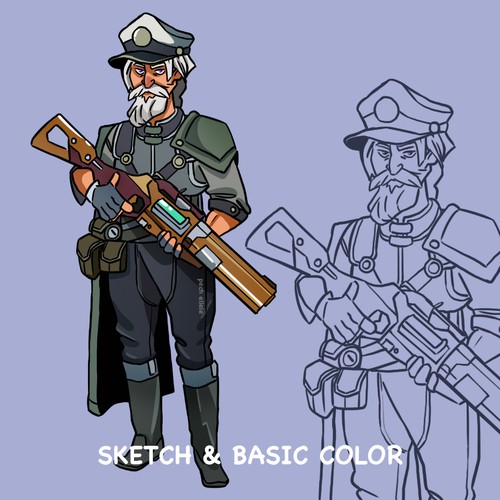 Designs | Design a commander character for our browser-based game ...