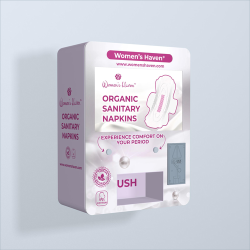 Vending Machine Signage for Feminine Product brand Design by Vitalia.m