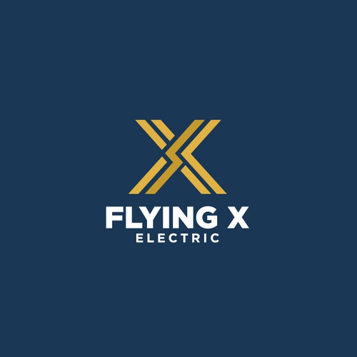 Flying X Electric Logo Design by bo_rad