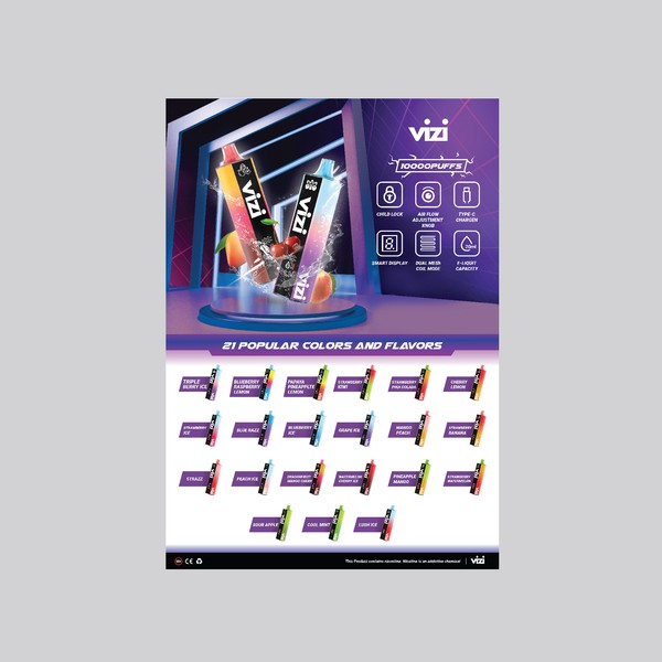 Diseño de indrikkris titulado "Vizi Vape Flyer"